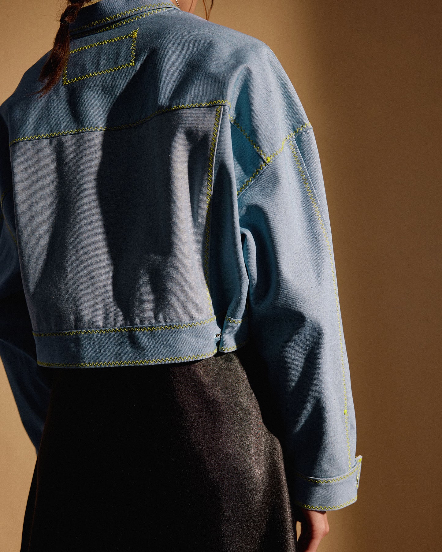 BOXY JACKET - BLUE DENIM