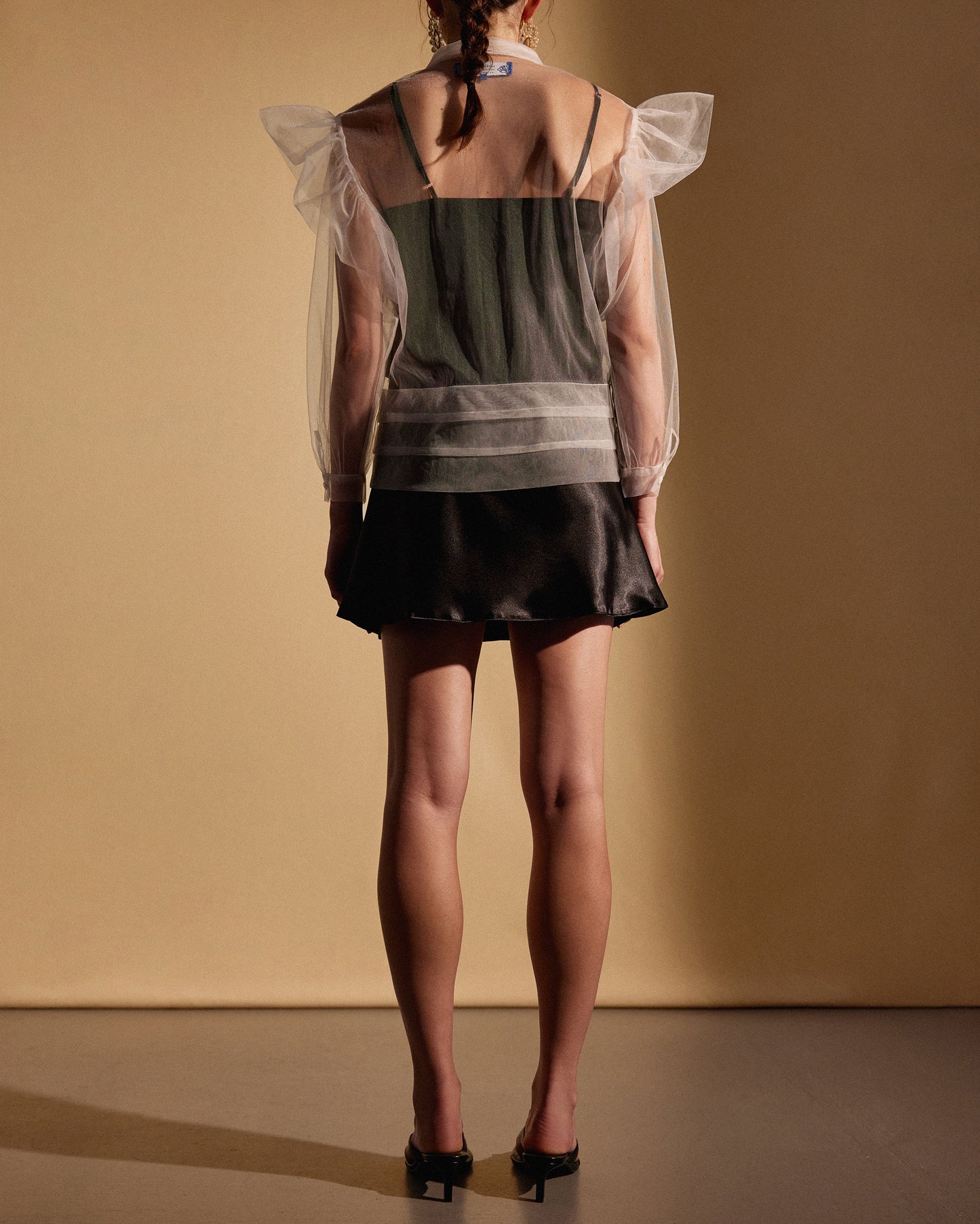 TULLE SHIRT - WHITE