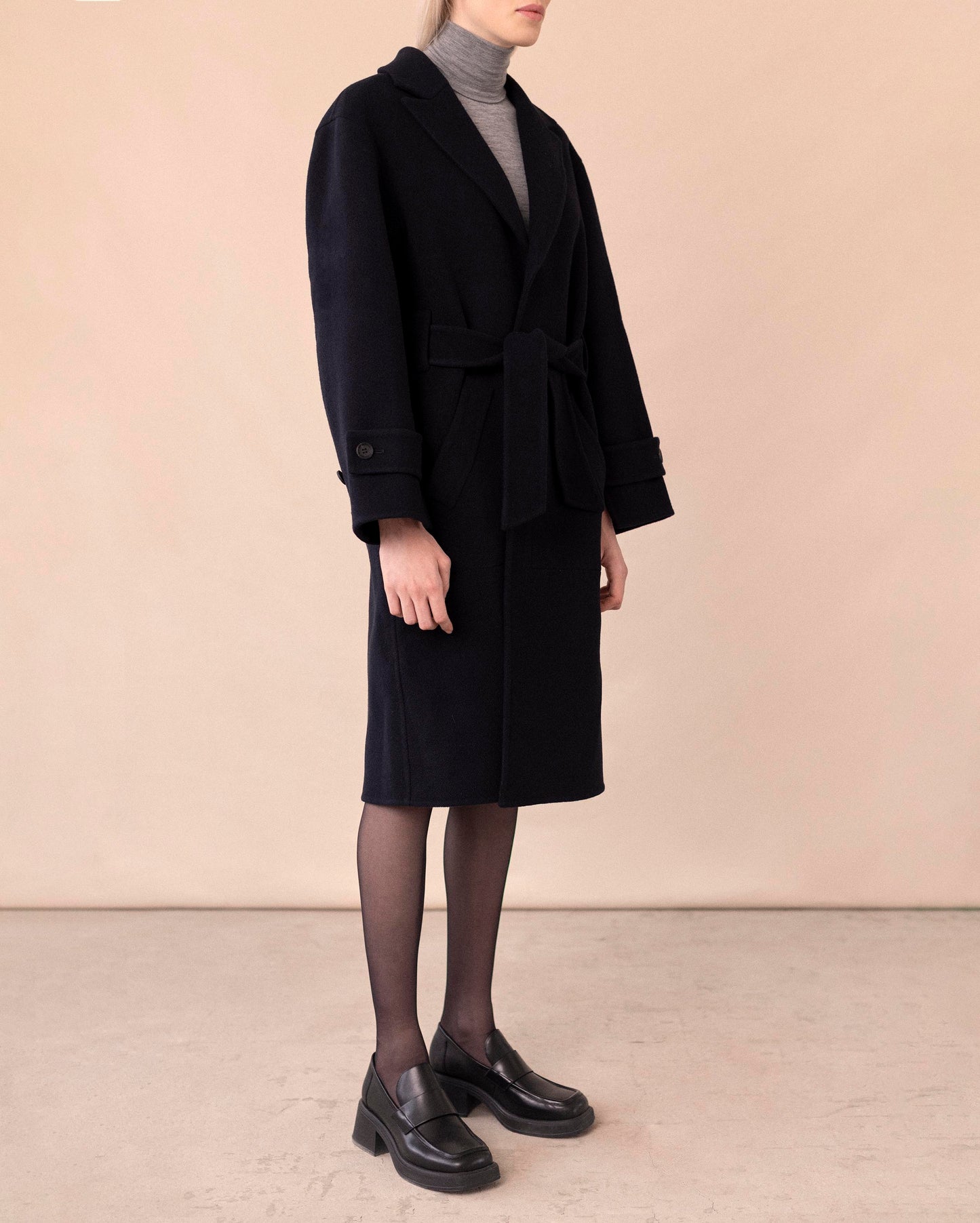 THE POWER COAT - NAVY