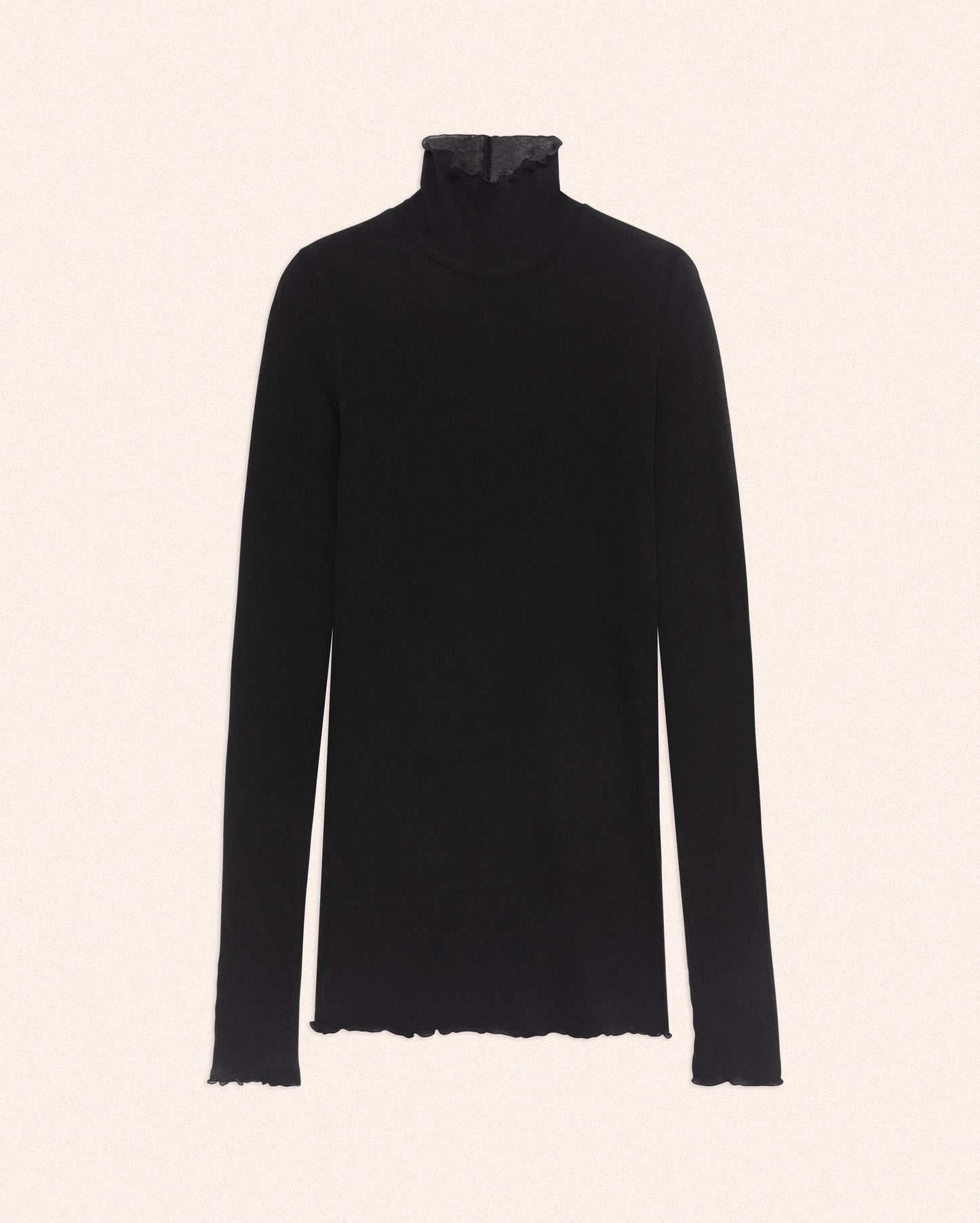 SOFT SHEER HIGH-NECK - BLACK