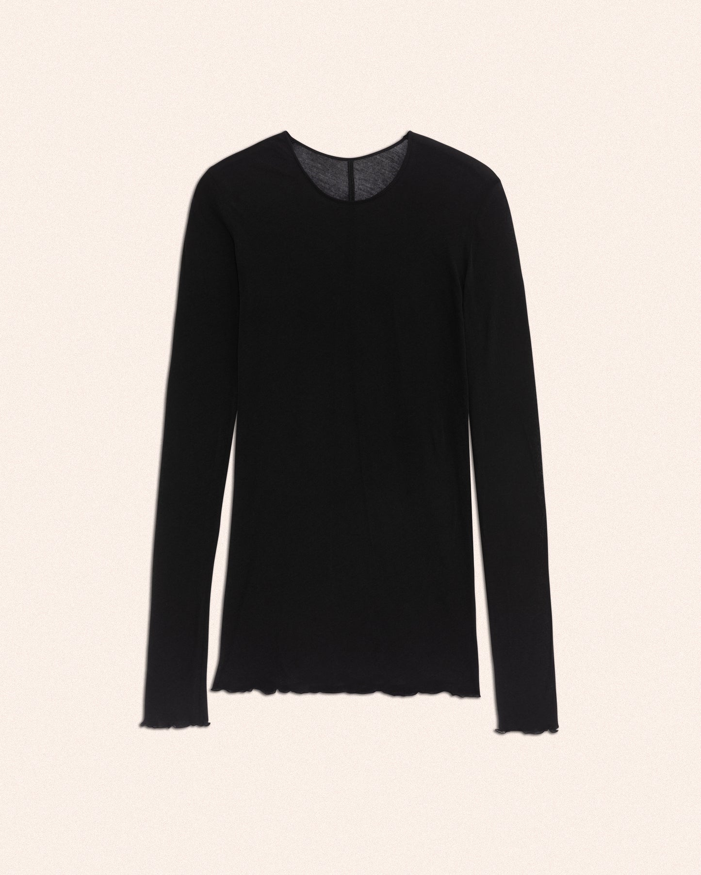 SOFT SHEER TOP - BLACK