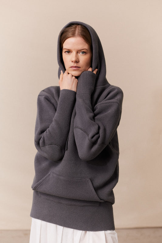 GRAPHICAL HOODIE - GREY
