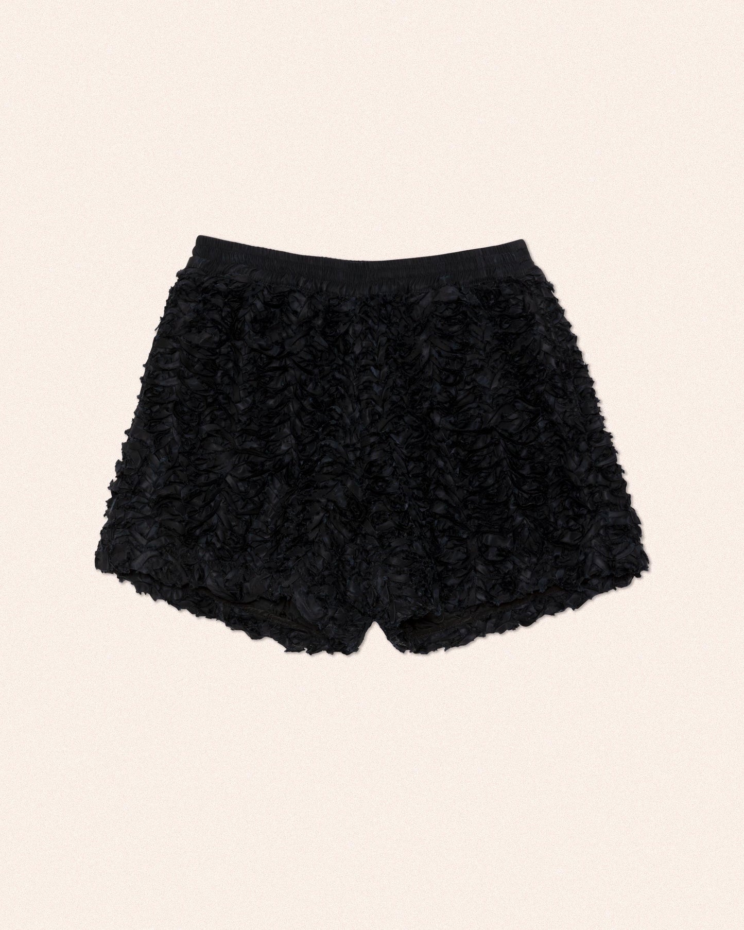 EMBROIDERY SHORTS - BLACK