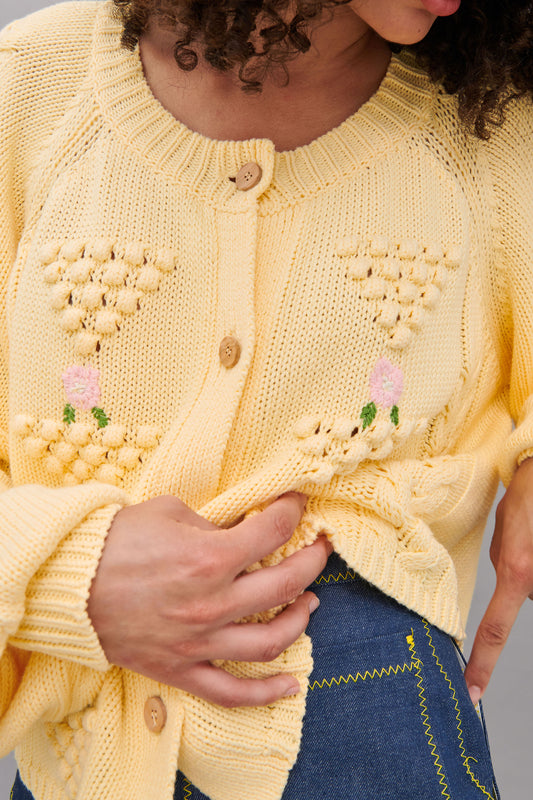 EMBROIDERED CARDIGAN