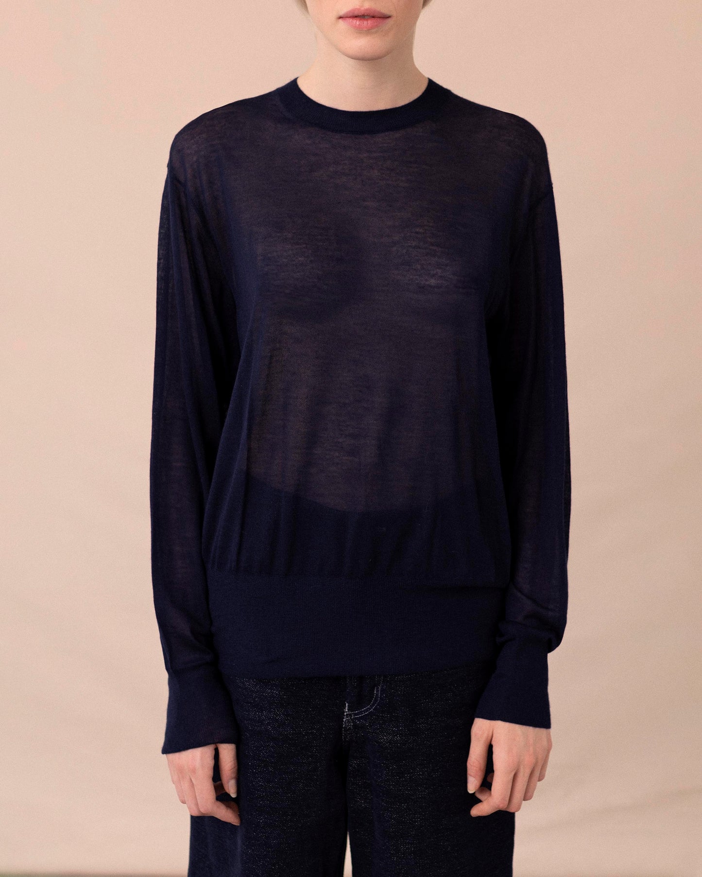 CASHMERE KNIT - NAVY