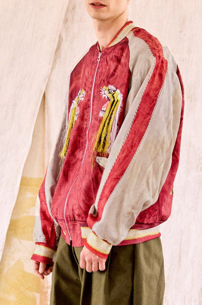 AI BOMBER JACKET - RED