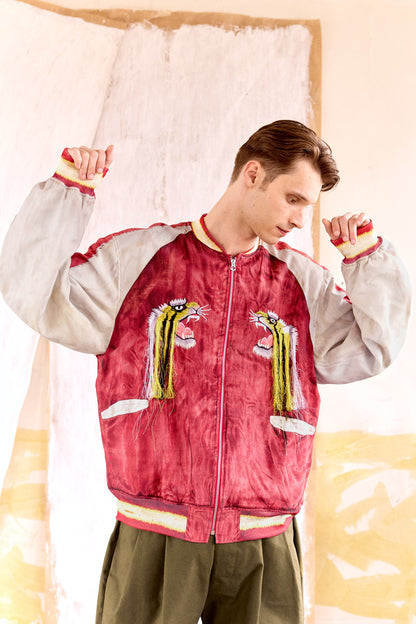 AI BOMBER JACKET - RED