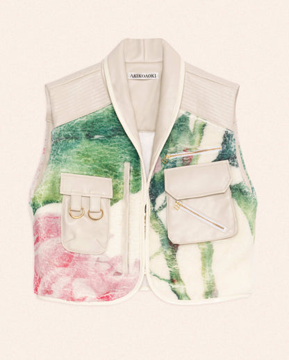 PRINTED VEST - FLORAL PRINT