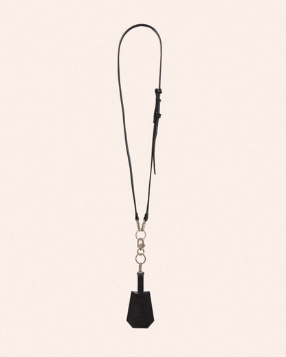 LEATHER STRAP - BLACK - AH24 HOMME