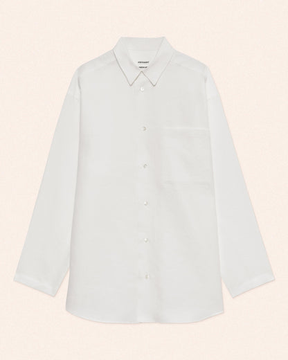LINEN RELAX SHIRT - WHITE
