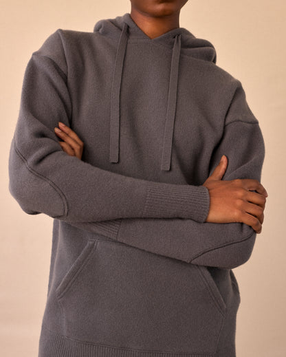 GRAPHICAL HOODIE - GREY - AH24