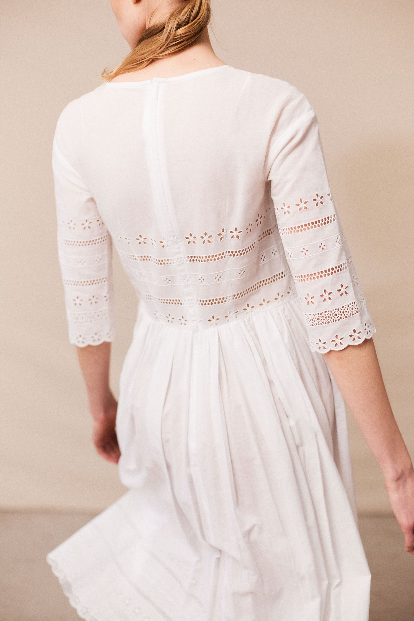 EMBROIDERED WHITE DRESS
