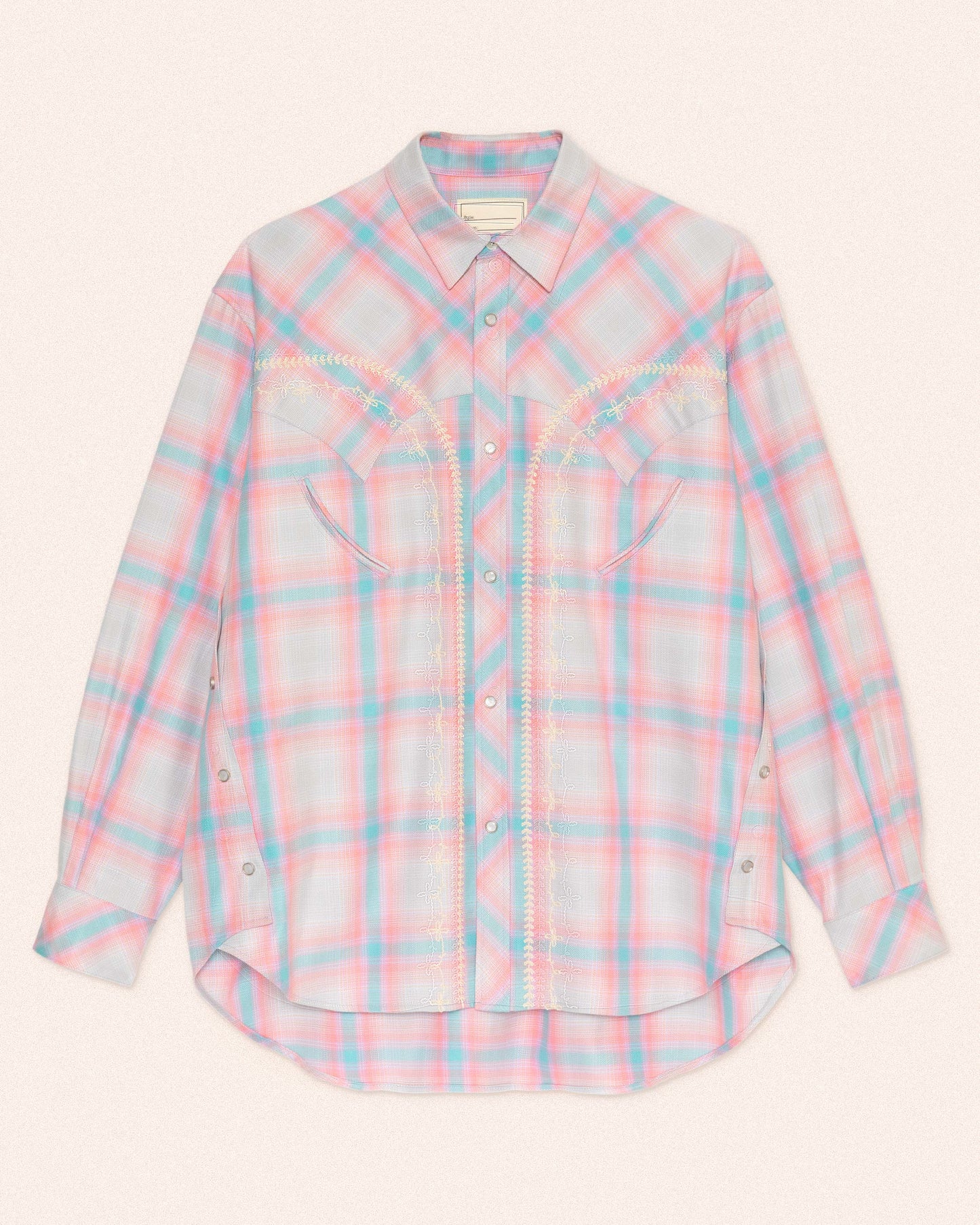 JAPANESE CHAMBRAY WESTERN SHIRT - BLUE
